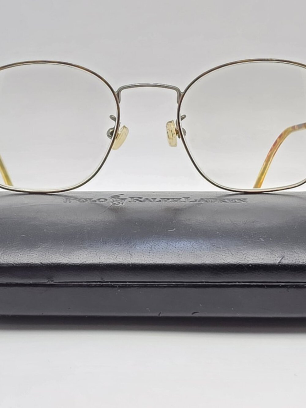 Polo Ralph Lauren Classic 131 Silver Tortoise Eyeglasses Frame w/ Case 51-20-145